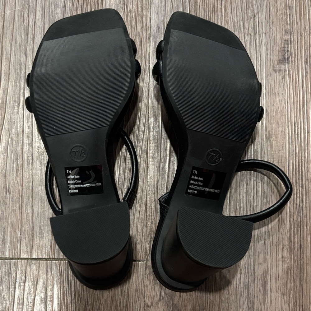 a new day Black Strappy Heels - Picture 3 of 4